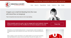 Desktop Screenshot of hemophiliaindia.com